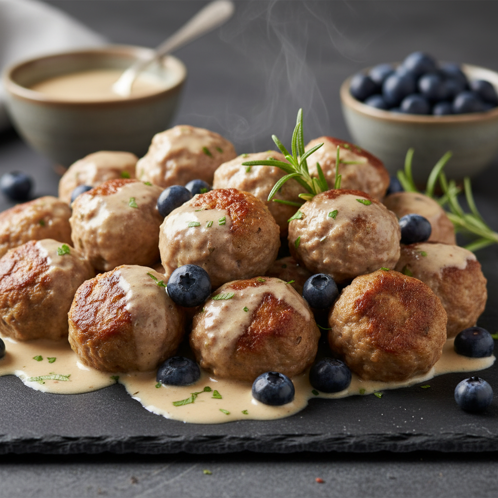 Köttbullar aux Myrtilles