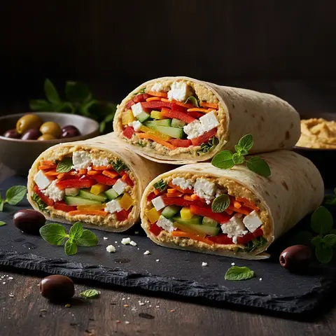 Mediterranean Gourmet Wraps