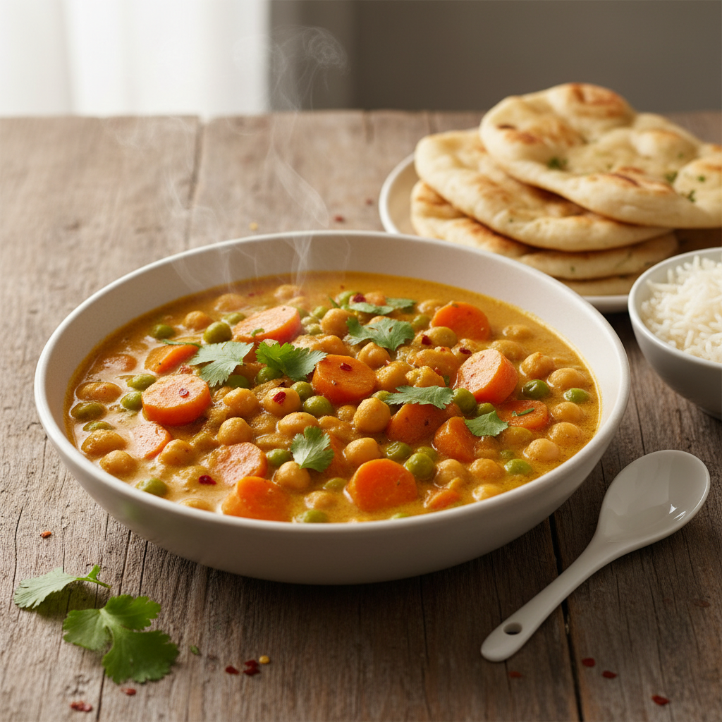 Curry de carottes et pois chiches