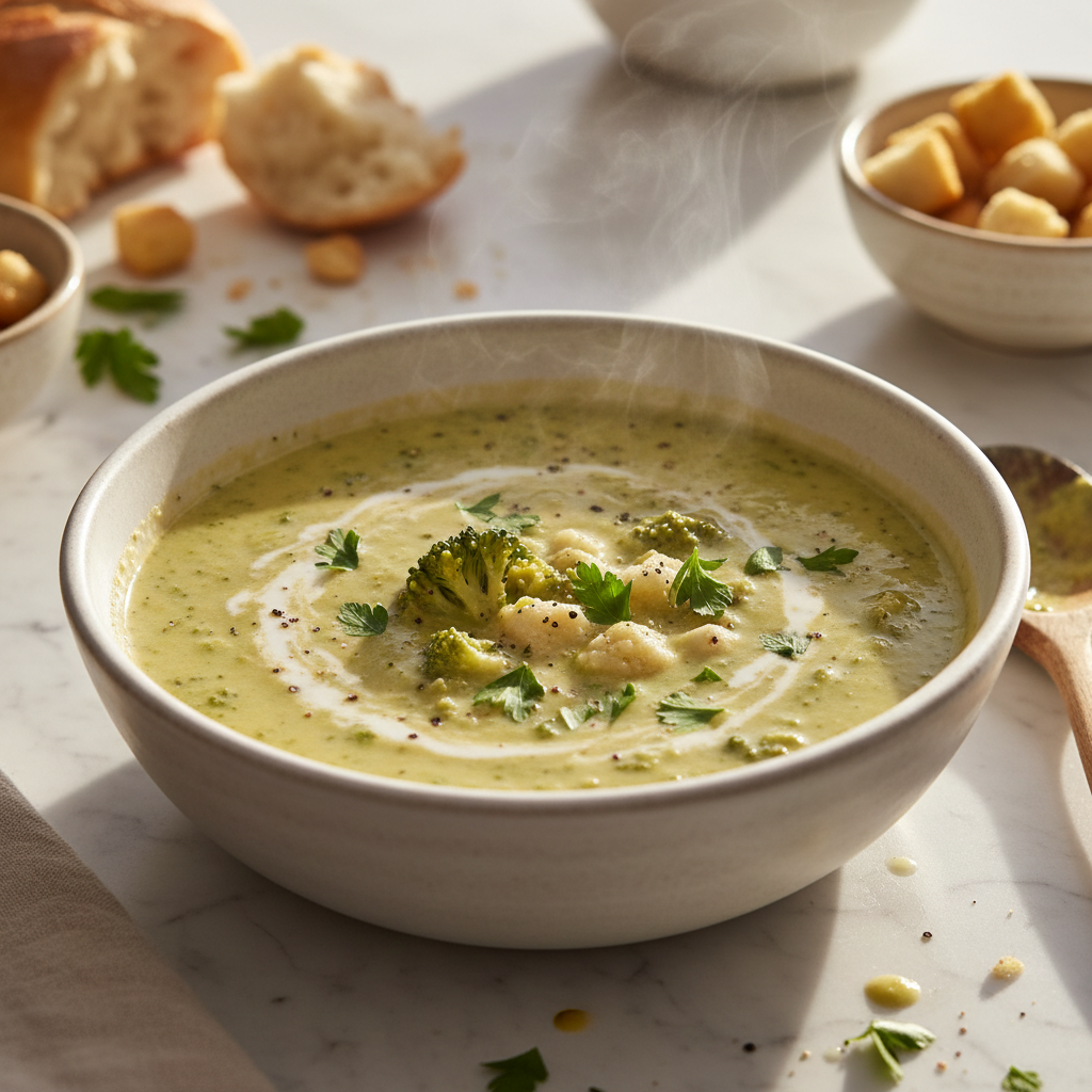 Soupe Crémeuse Brocoli-Chou-fleur