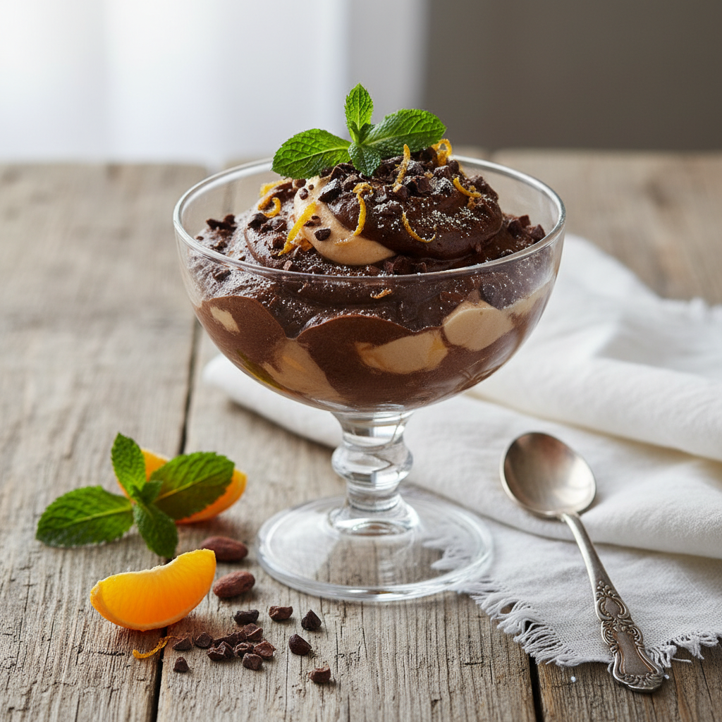 Mousseline de Chocolat et Orange