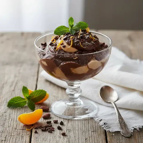 Schokoladen-Orangen-Mousse