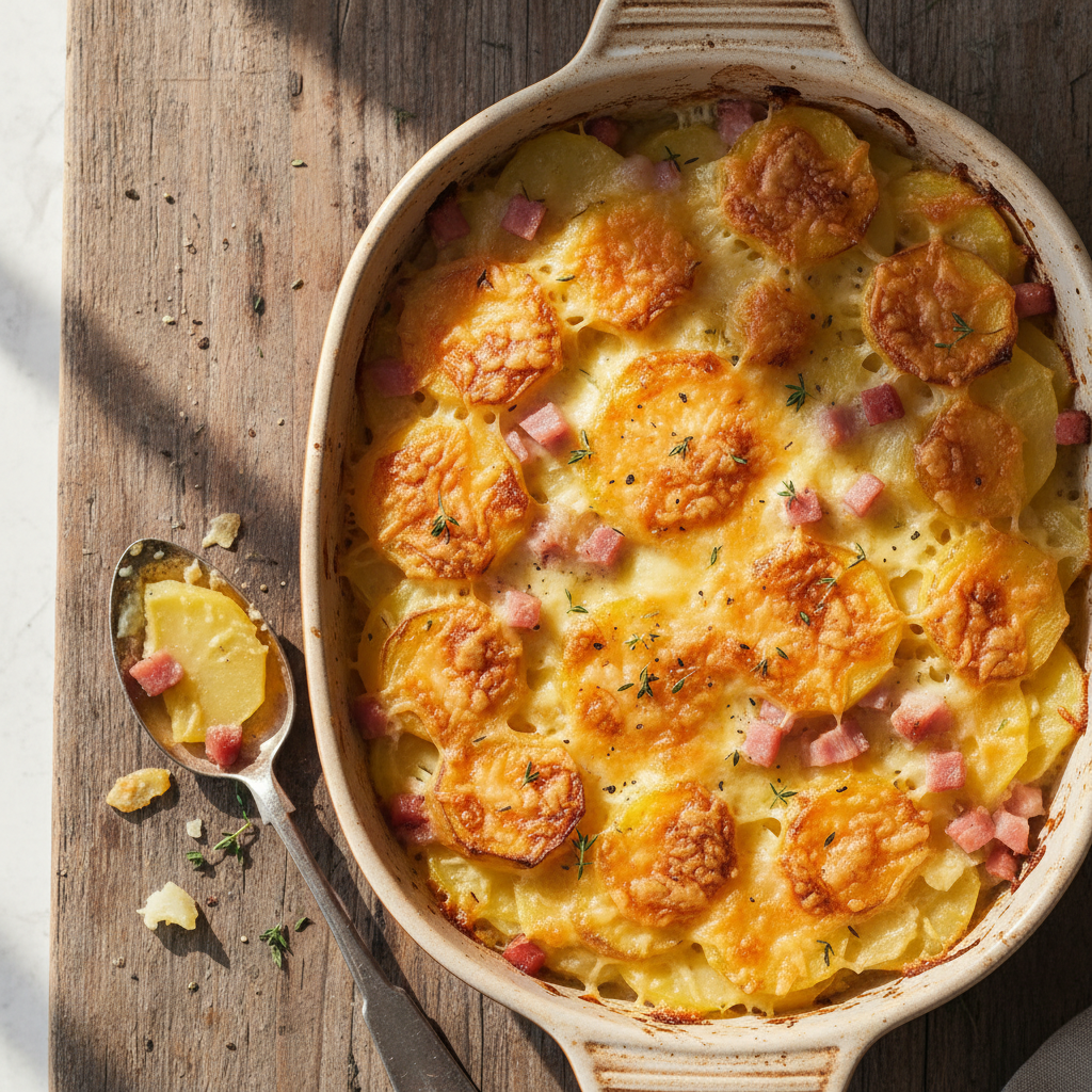 Gratin de Pommes de Terre et Jambon