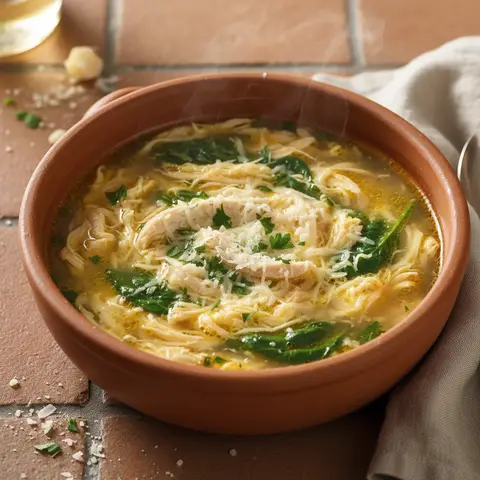 Roman Stracciatella with Chicken
