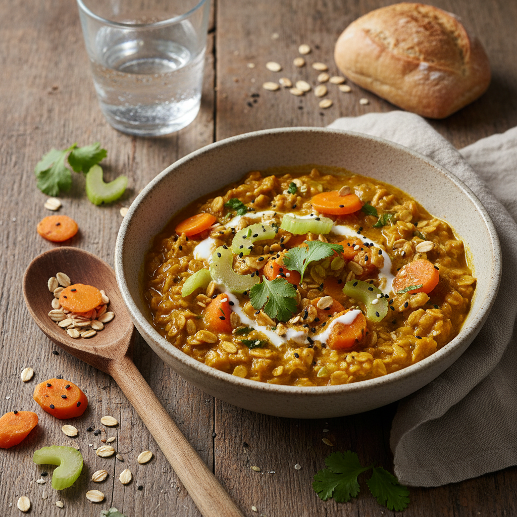 Curry Végétal aux Flocons d'Avoine