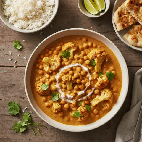 Cauliflower and Chickpea Curry