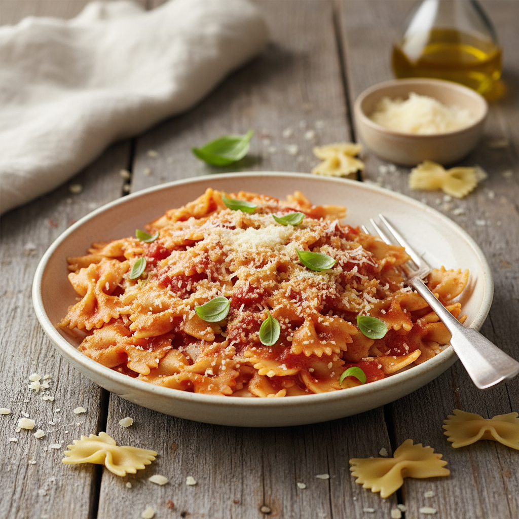 Pâtes à la Tomate et Comté