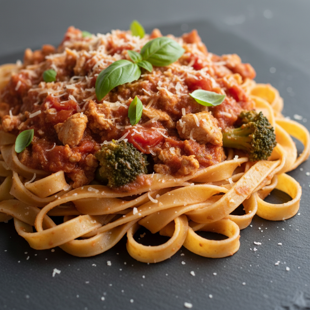 Pâtes à la Bolognese Poulet Brocoli