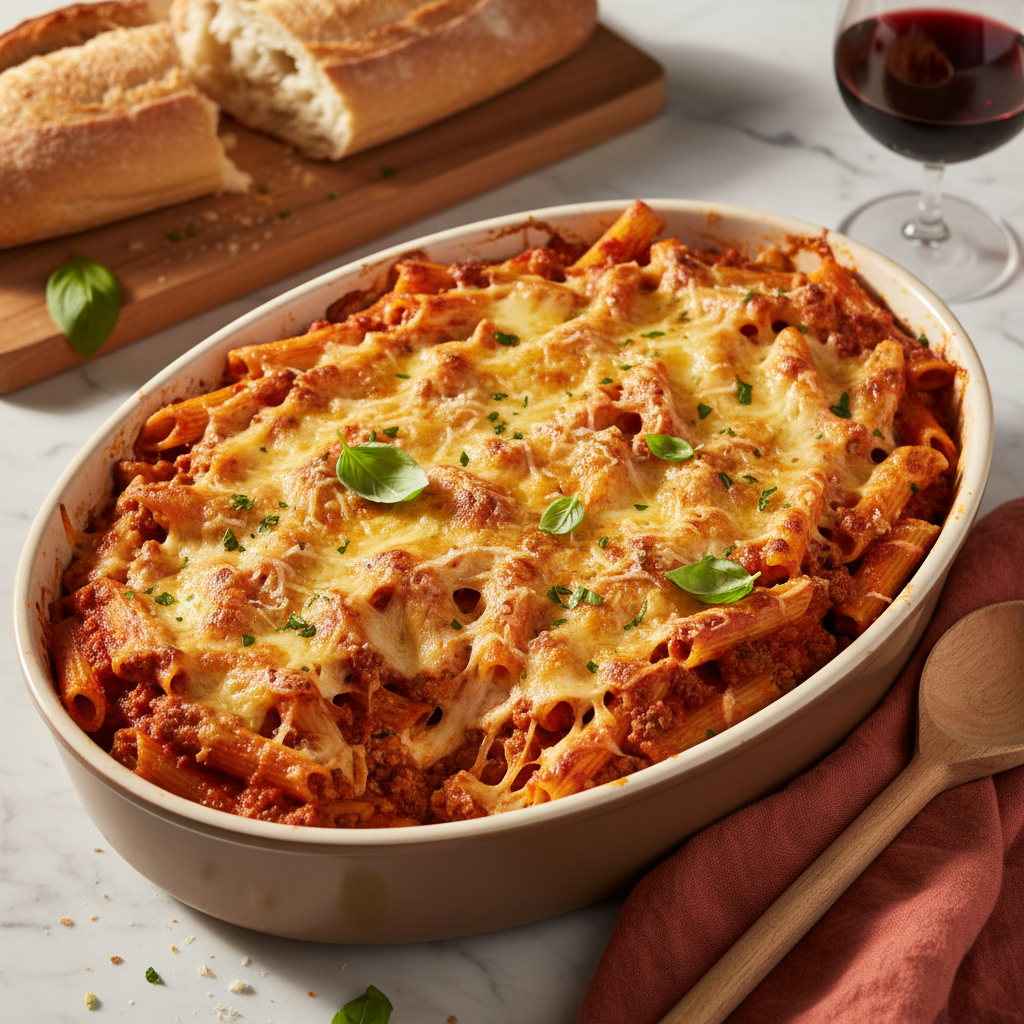 Gratin de Pâtes à la Bolognaise Simplifiée