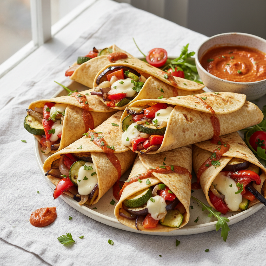 Wrapz aux légumes grillés et fromage fondant