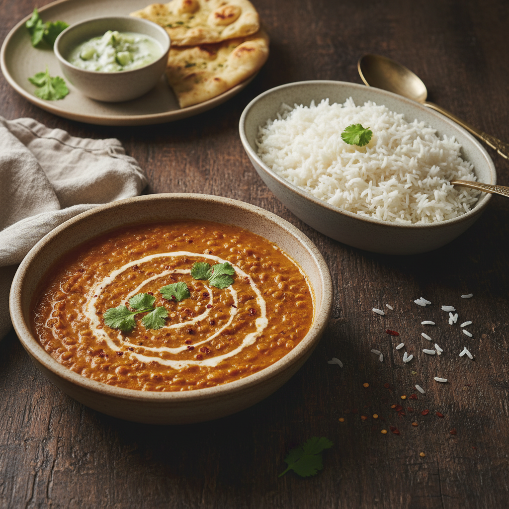 Curry de Lentilles avec Riz