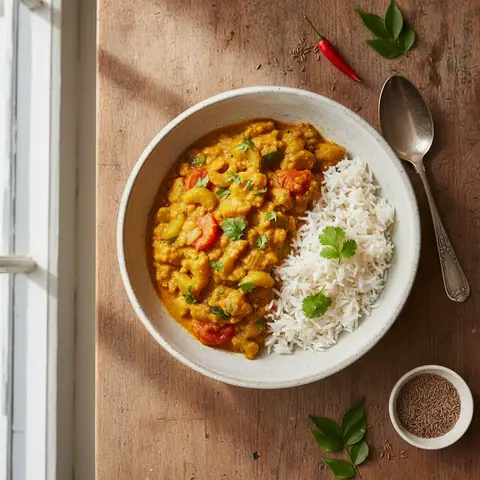 Einfaches Gemüse-Curry