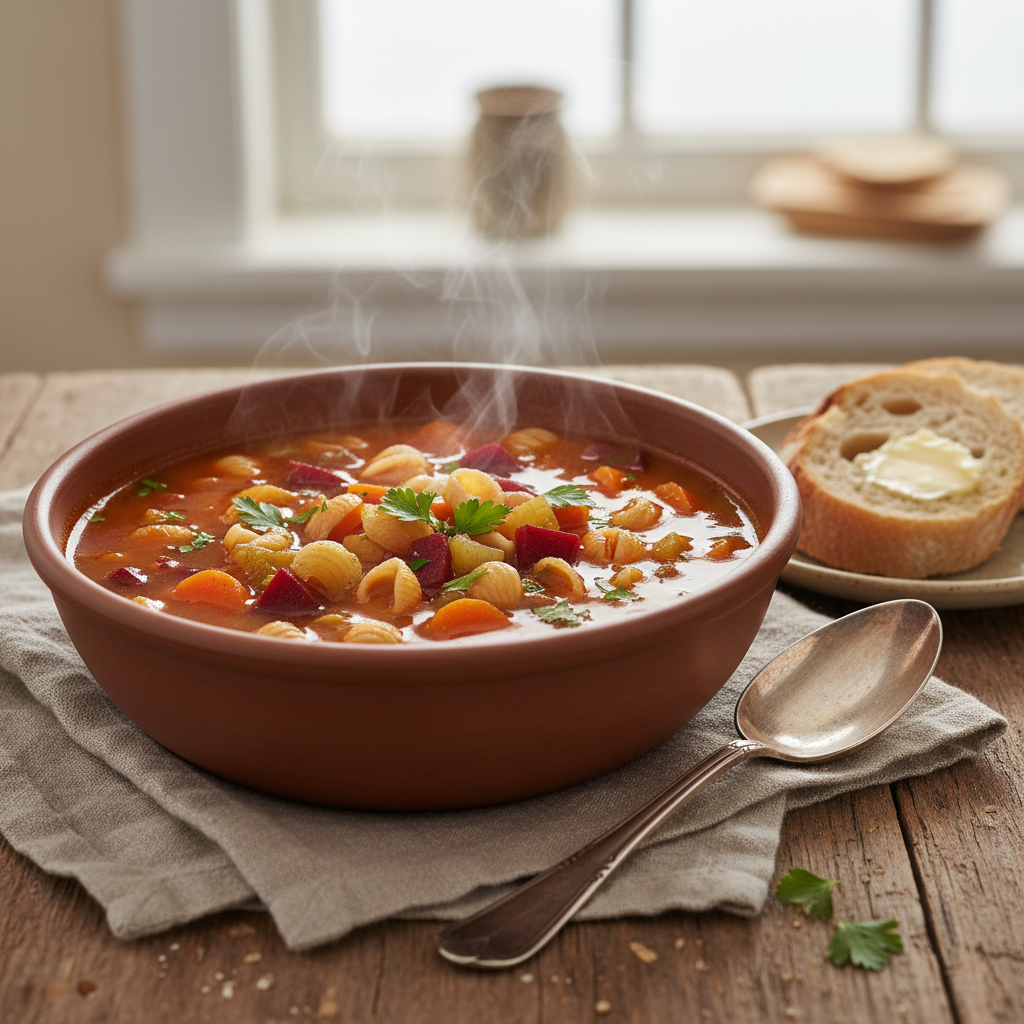 Soupe Paysanne aux Légumes et Pâtes