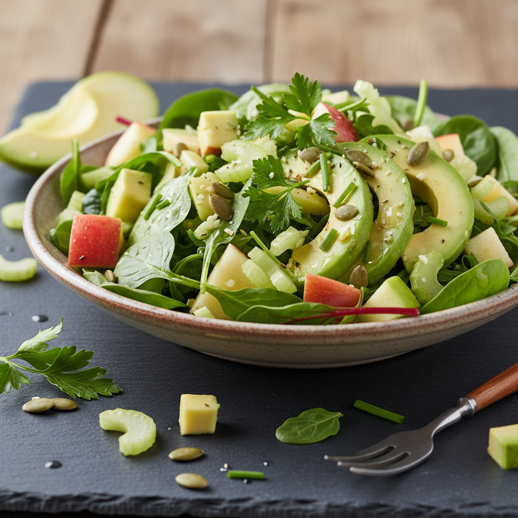 Salade Composée Pomme-Avocat-Céleri