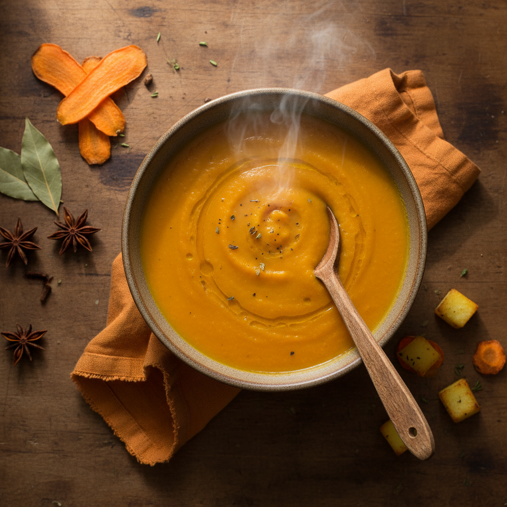 Soupe de carottes et pommes de terre