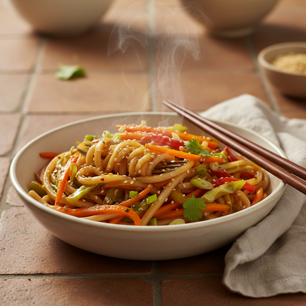 Sauté de Carottes et Chou aux Pâtes