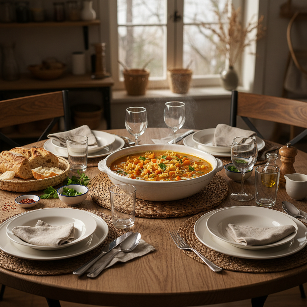 Soupe à la Carotte et Pâtes