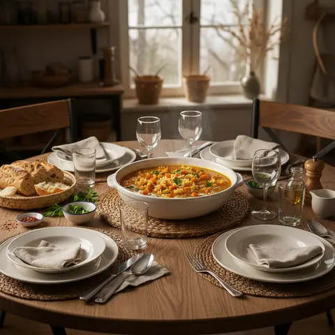 Möhren-Nudel-Suppe