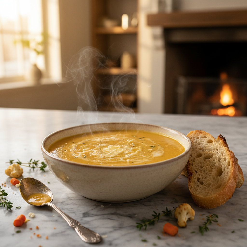 Soupe Crémeuse Chou-fleur et Carottes