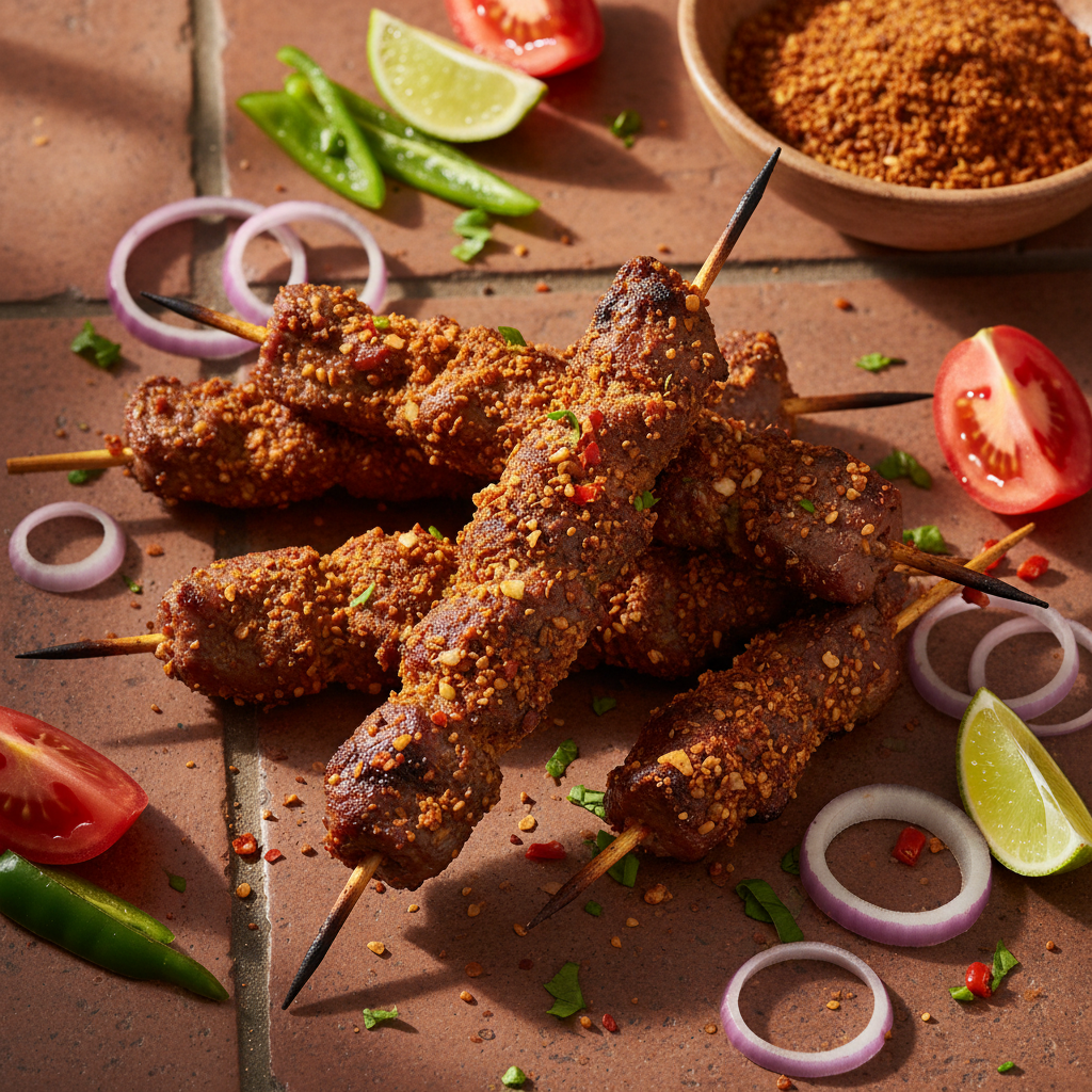 Suya (Brochettes Épicées Nigérianes)