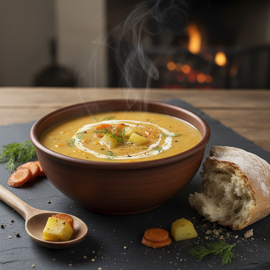 Soupe de carottes et pommes de terre