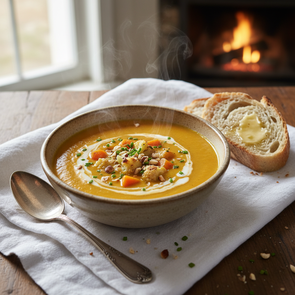 Soupe Crémeuse Carottes et Chou-fleur