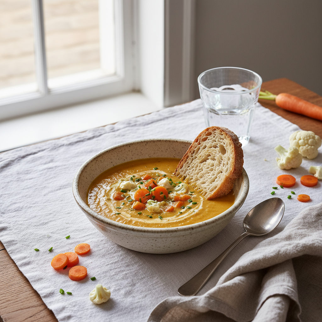 Soupe Veloutée Carottes-Chou-fleur