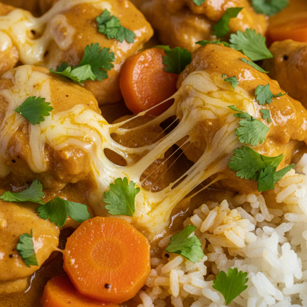 Curry de Poulet aux Carottes et Riz