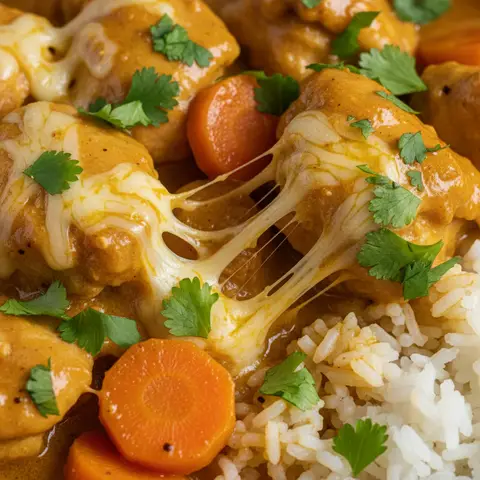 Chicken Curry with Carrots and Rice