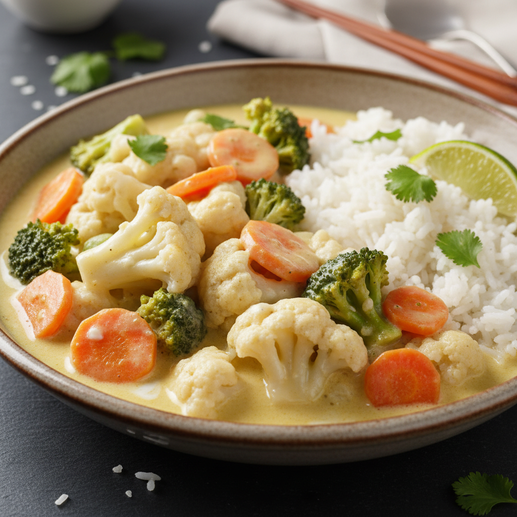 Curry de Légumes Asiatique au Lait de Coco