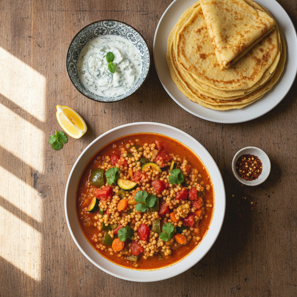 Curry Végétarien Rapide à la Tomate