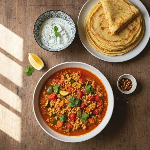 Quick Vegetarian Tomato Curry
