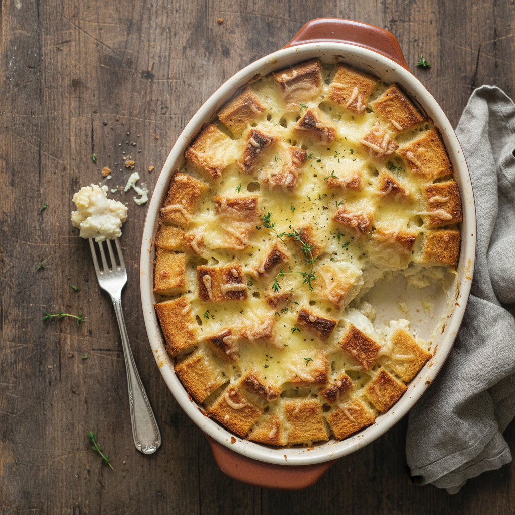 Gratinée de Pain de Mie au Gruyère