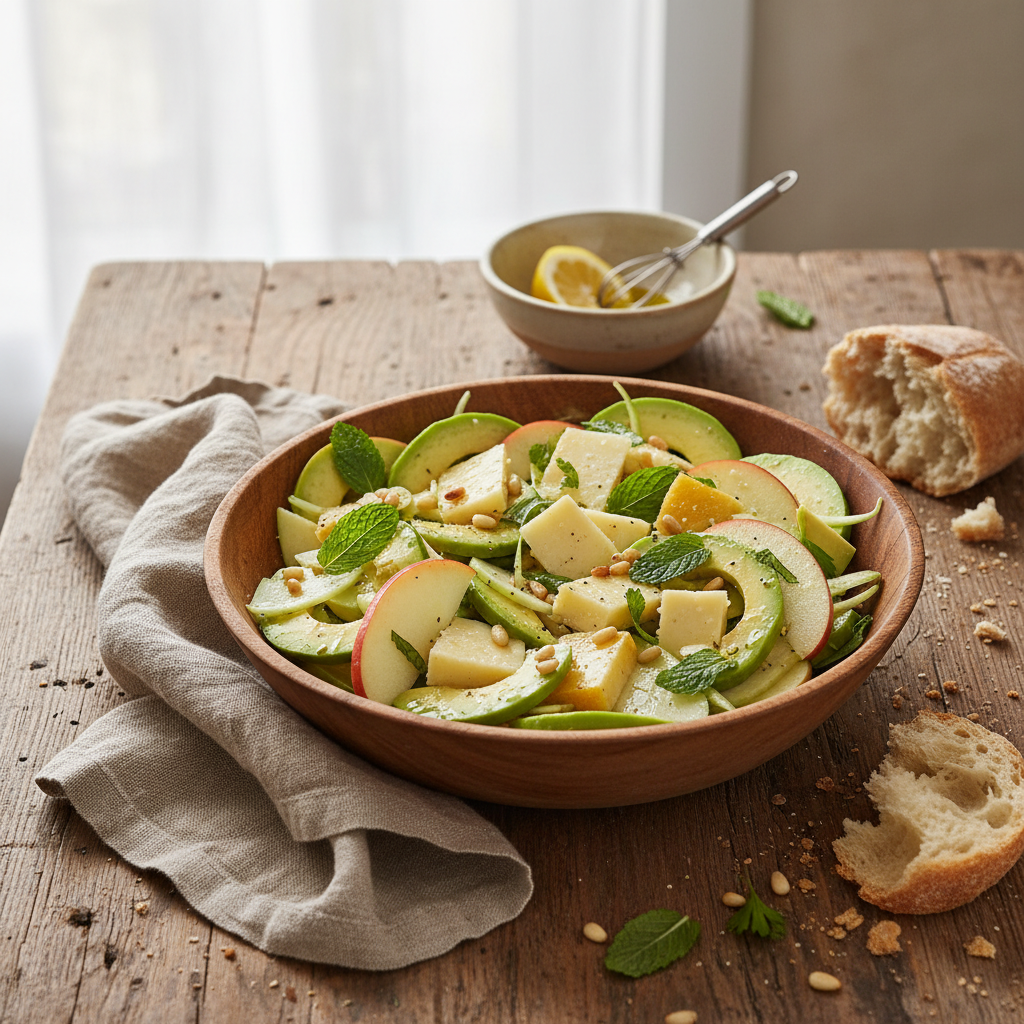 Salade Méditerranéenne aux Pommes et Avocat
