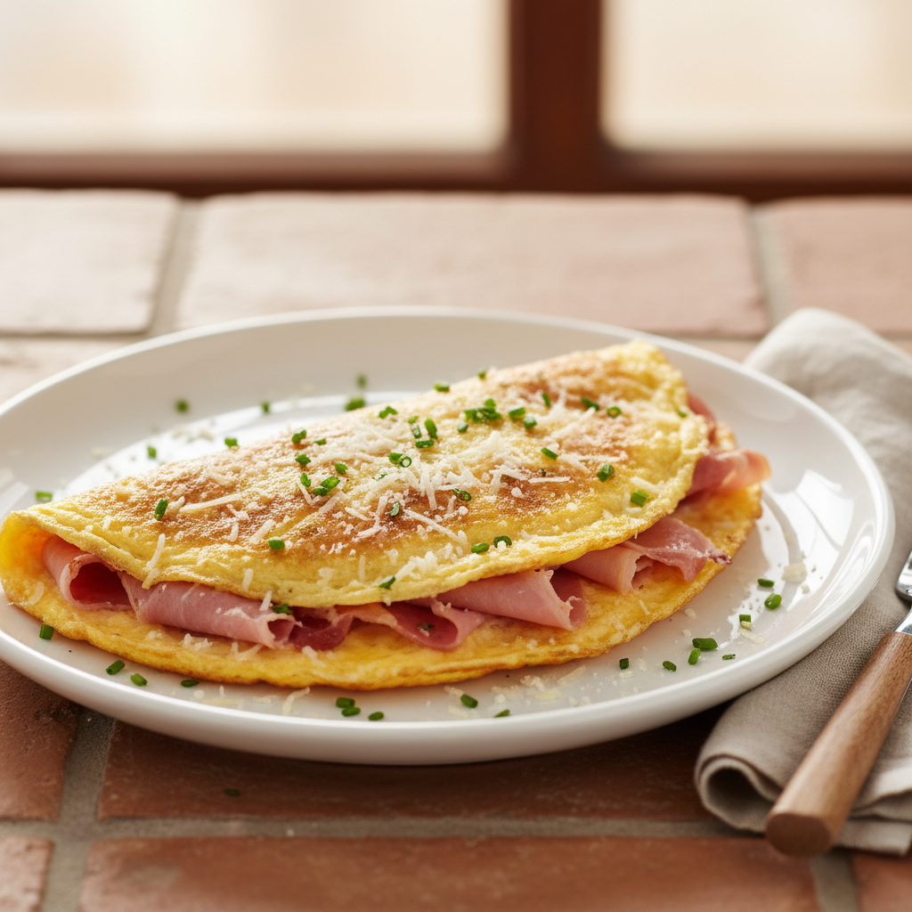 Omelette Jambon-Parmesan