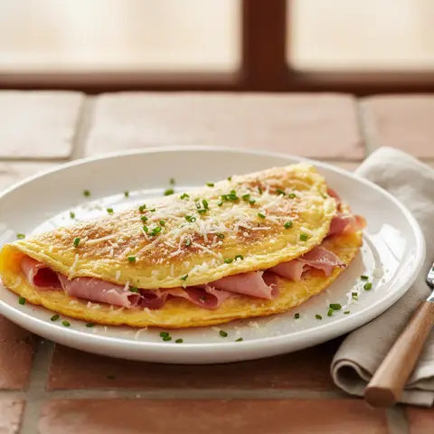Ham and Parmesan Omelet