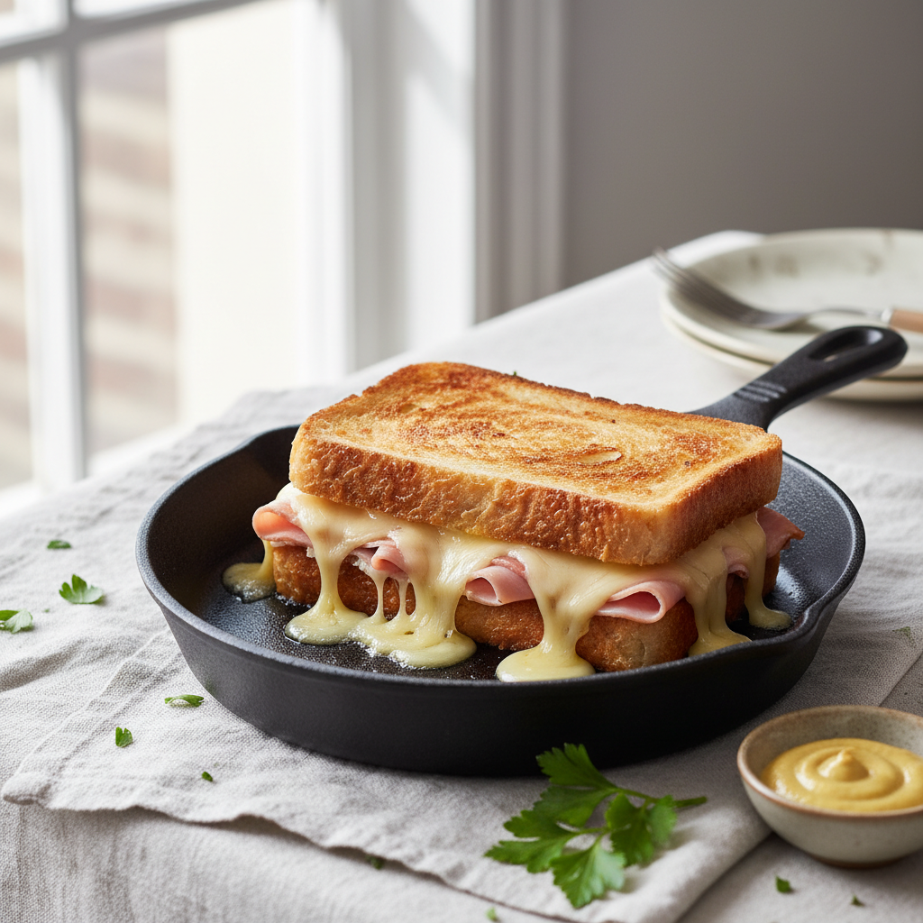 Jambon-Fromage à la Poêle