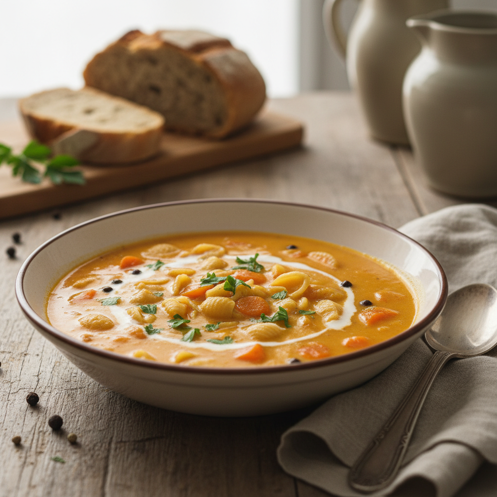 Soupe de Carotte et Pâtes