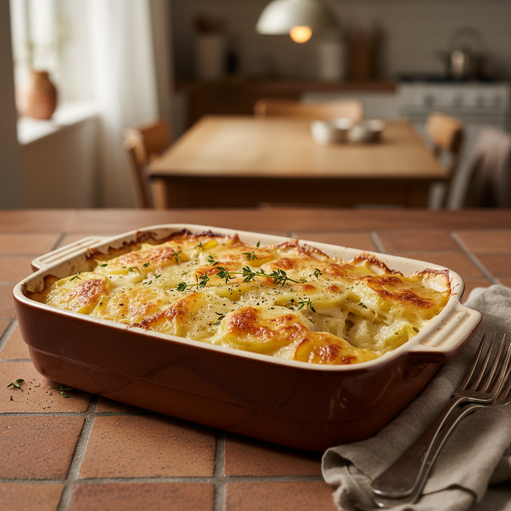 Gratin de pommes de terre et fromage