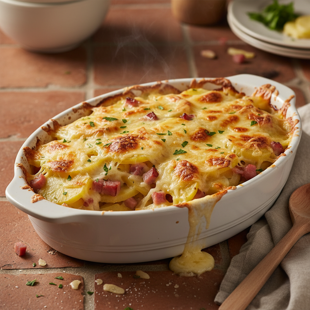 Gratin de Pommes de Terre et Jambon