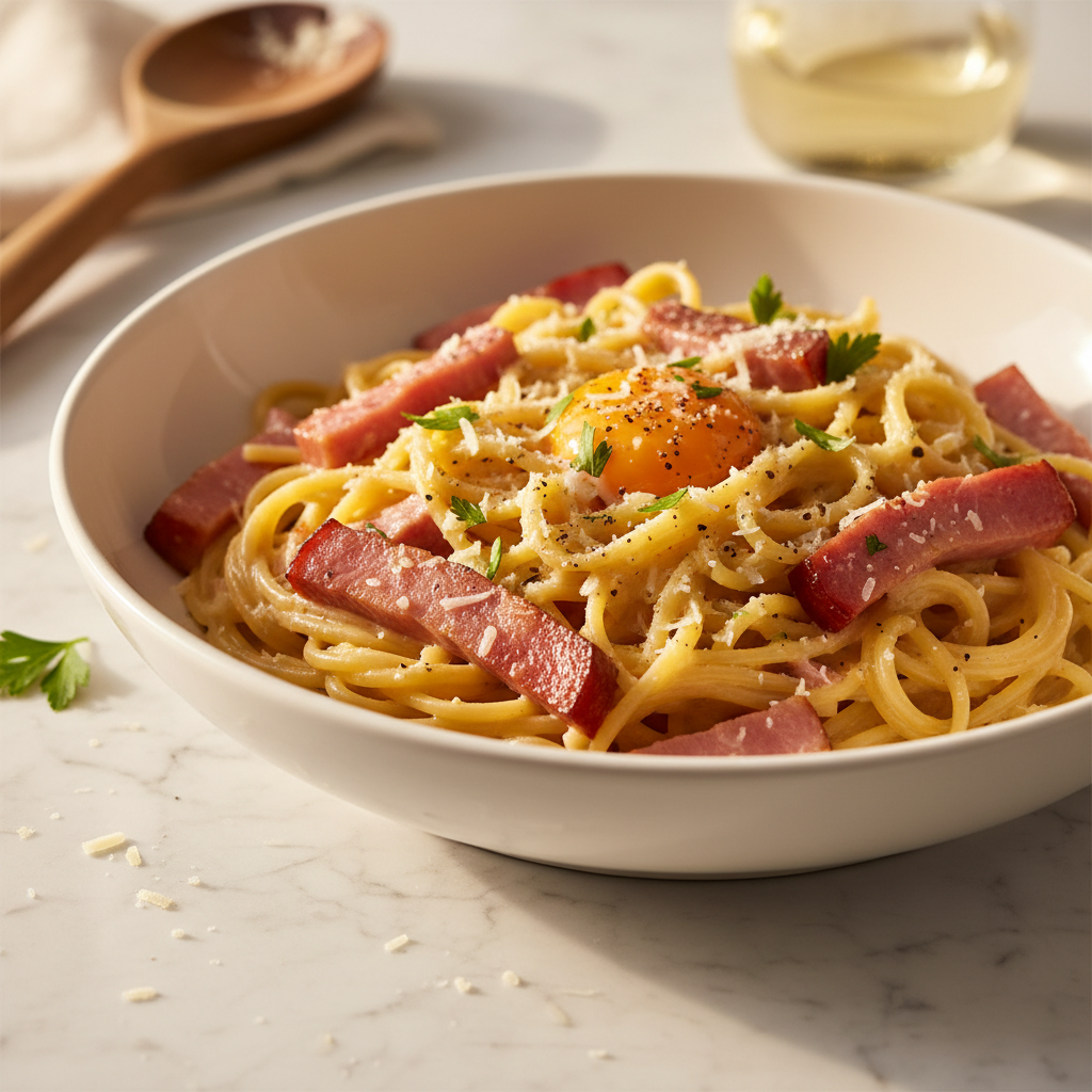 Pâtes à la Carbonara Revisitée