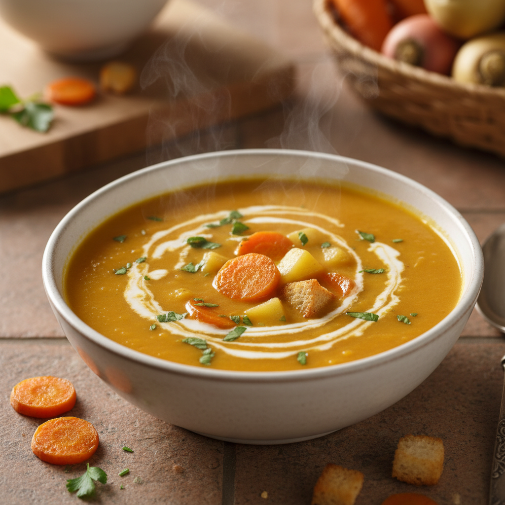 Soupe de carottes et pommes de terre