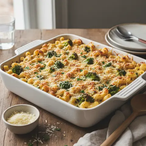 Pasta with Cheese and Broccoli