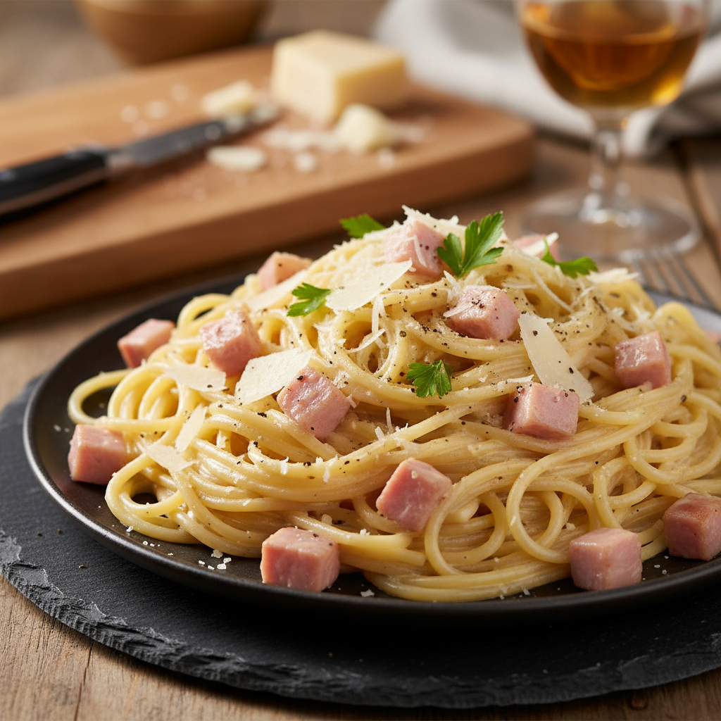 Pâtes à la Carbonara Simplifiée