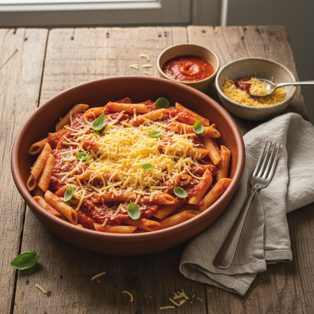 Pâtes à la Tomate et Comté
