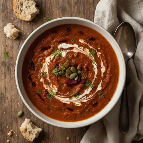 Carrot, Beet, and Celery Soup