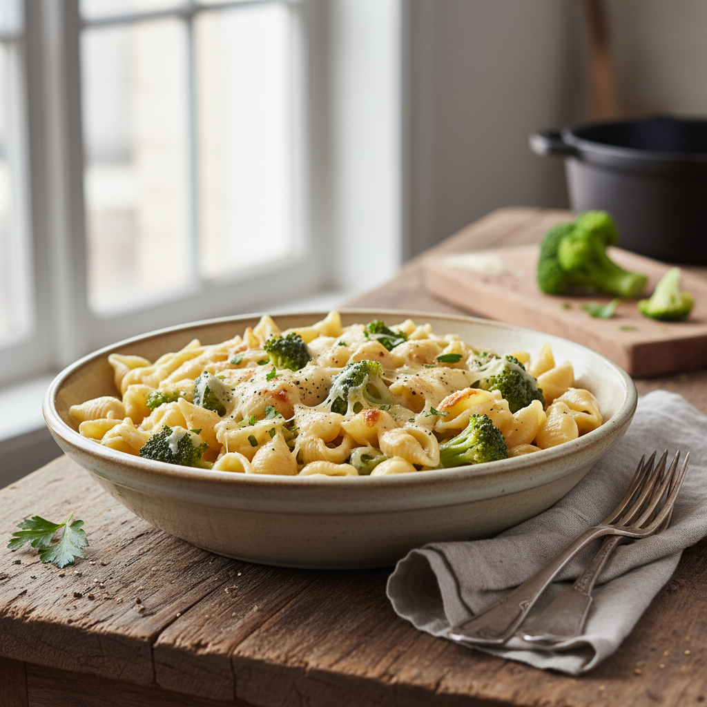 Pâtes au Gruyère et Brocoli