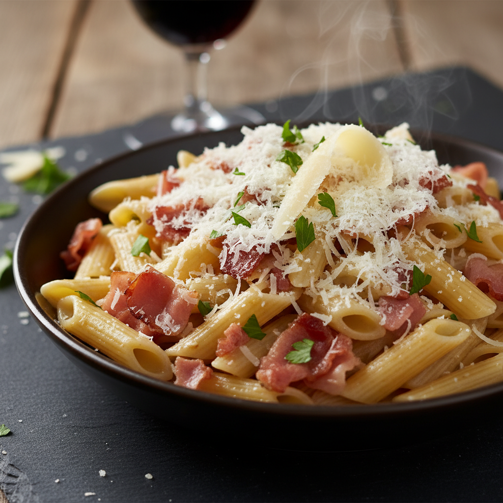 Pâtes Jambon Parmesan