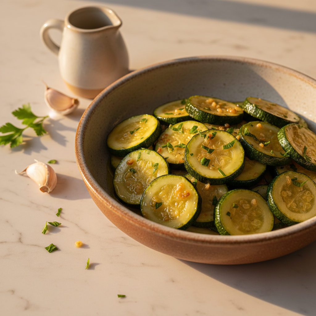 Courgettes Sautées à l'Ail et l'Huile