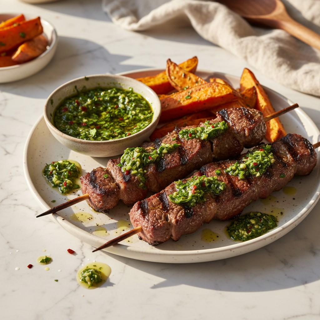 Chimichurri Argentina avec Boeuf Grillé